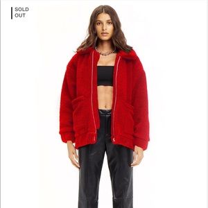 I AM GIA RED PIXIE JACKET/COAT